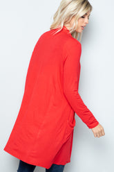 Open Front Cardigan with Pockets Celeste